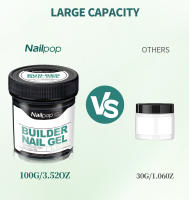 Nailpop Milky Smooth Builder Gel 30/100g para extensión de uñas Gel UV de construcción rápida de larga duración Soak Off Nail Art Design DIY - details 4