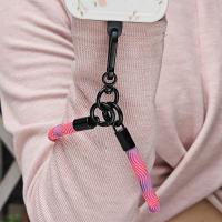 Correas portátiles para muñeca de teléfono móvil, cordón anticaída colorido de nailon con lengüetas de sujeción, Clip de cable colgante desmontable para teléfono móvil - details 13
