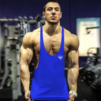 Gym Fitness Sport Cotton Breathable Tank Tops Men Sleeveless Thin Suspenders Vest Bodybuilding Workout Casual Stringer Singlet - details 6