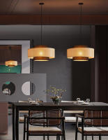 [1 año de garantía] Lámpara de mesa de bar de ratán tejido TOMAX estilo chino nuevo estilo wabi-sabi retro para restaurante, sala de estar, restaurante, olla caliente, salón de té - details 4