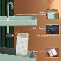 Grifo de Agua para Gatos Eléctrico USB Filtrador Automático 1.5L Dispensador de Agua para Mascotas - details 2