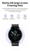 ZL02D-reloj inteligente para hombre y mujer, accesorio de pulsera resistente al agua IP68 con pantalla táctil, seguimiento de actividad deportiva, Bluetooth, compatible con teléfono inteligente, 2023 - details 4