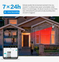 Cámara de seguridad solar KERUI de 4MP con doble lente AOV, 4G, WiFi, para exteriores, con visión nocturna. - details 5