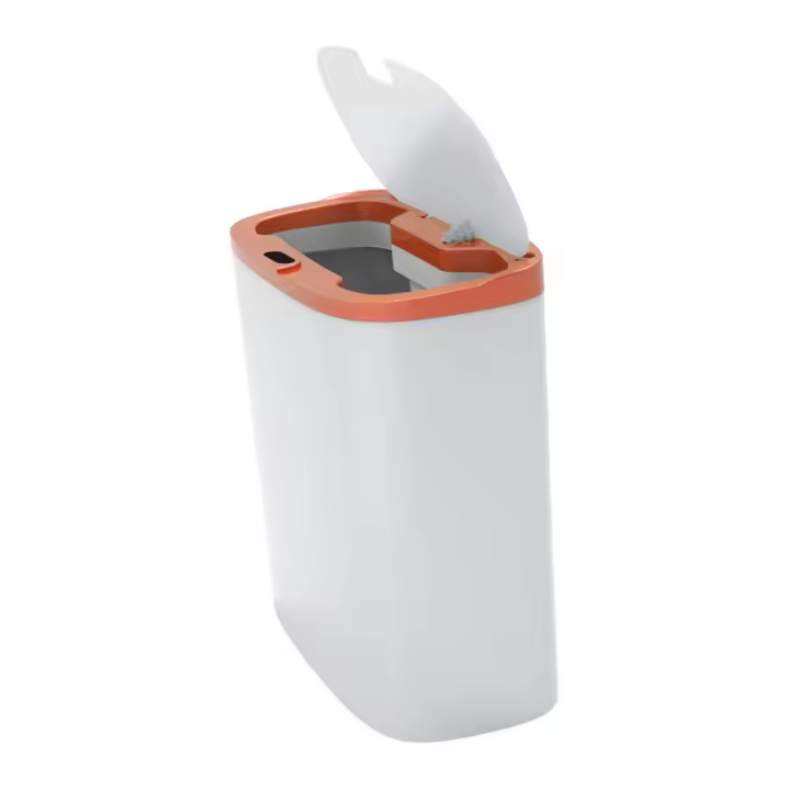 Cubo de Basura Eléctrico Portátil Cestas de Rasguños con Tapas para Baño, Oficina, Sala de Estar - 1