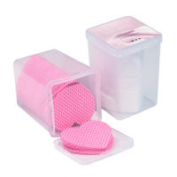 Limpiador de Esmalte de Uñas 200pcs Almohadillas de Algodón Corazón Papel Trapo Removedor de Pegamento de Pestañas Herramientas de Limpieza de Manicura - details 3