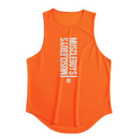 Gym Absorb Sweat Singlet Summer Breathable Sleeveless Quick Dry Vest Casual Fashion Print Shirt Men Workout Muscle Mesh Tank Top - details 16