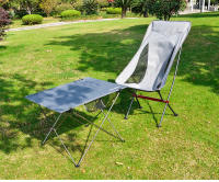 Silla plegable ultraligera para exteriores, taburete portátil de aleación con respaldo, playa, luna, pesca, barbacoa, autoeducación, - details 9