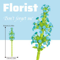 Flower Branches Colorful Flower Branches Series Home Desktop Ornaments Girls Assemble Children's Building Blocks Toys - details 1