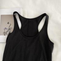 Top de Tanque Irregular para Mujer Verano Cuello Redondo, Sin Mangas, Camisola Básica Suelta - details 12
