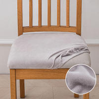 Fundas de asiento de silla de terciopelo, fundas de cojín de asiento elásticas, funda de silla lavable para comedor, Hotel, ceremonia, banquete, fiesta - details 25
