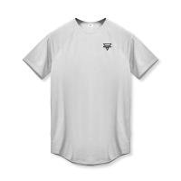 Camiseta de Fitness de Verano para Hombres Manga Raglan de Cuero Elástico Patrón Sencillo - details 15