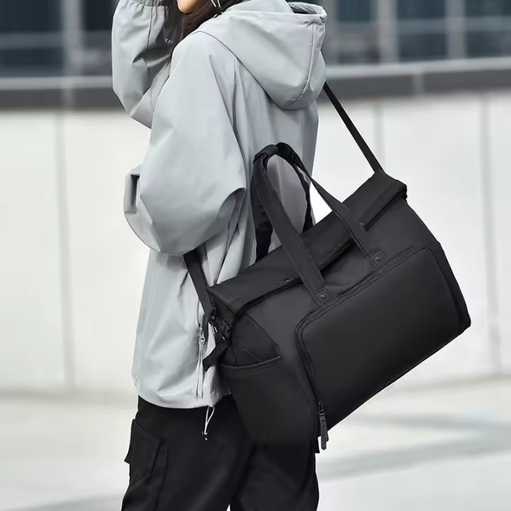 Bolso de hombro tipo bandolera para gimnasio, compartimento para zapatos, bolso de viaje grande para entrenamiento deportivo, paquete de viaje de equipaje con separación en seco y húmedo - 1