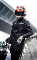 LYSCHY Chaqueta de Moto de Malla Transpirable de Verano para Hombre, Anticaída y Resistente al Desgaste, con Equipo de protección incorporado - details 14