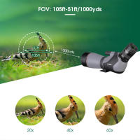 Telescopio SVBONY SV46P 20-60x80 ED con Doble Enfoque Impermeable y Antiniebla Equipamiento Profesional para Aves y Camping - details 4