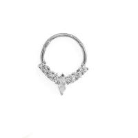 Anillo de segmento con bisagras de acero quirúrgico, cartílago de la oreja, hélice rook tragus, 16g, piercing para la oreja, Aro para la nariz, septum, clicker, 100% - details 7
