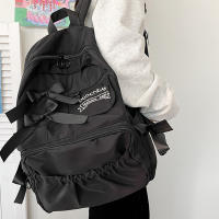 Mochila escolar con lazo para mujer y niña, morral bonito con personalidad, estilo universitario - details 10