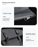1 nueva mochila con boca enrollable, mochila de expansión de gran capacidad, mochila para estudiantes, bolsa de viaje corta con cubierta enrollable, bolsa para ordenador portátil - details 20
