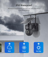 Cámara Solar SHIWOJIA 4G SIM 3MP Panel Solar para Exteriores Audio Bidireccional Protección de Seguridad Cámara de Vigilación WIFI Compatible con Computadora de Escritorio - details 10