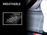 WOSAWE Conjunto de Ciclismo Impermeable Chaqueta y Pantalones de Poliéster con Cremallera Completa - details 3