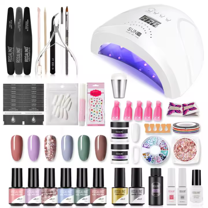 ROSALIND-Conjunto de esmaltes en Gel para uñas, herramientas de manicura, conjunto completo, para Semi permanente, necesita UV LED - 1
