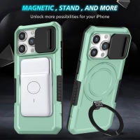 KEYSION-funda con anillo para teléfono móvil, cubierta protectora deslizante para cámara, compatible con iPhone 15 Pro Max 15 Plus, 14 Pro Max - details 0