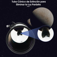 Telescopio Astronómico SVBONY MK105 Maksutov-Cassegrain OTA Reflectividad 99% Revestimientos Dielectricos Para Buena Visión y Aplicaciones Speciales - details 4