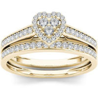 Mifeiya conjunto de anillos de compromiso de boda de lujo para amantes anillo de cristal de circonita cúbica AAA geométrico ostentoso para parejas mujeres y hombres - details 12