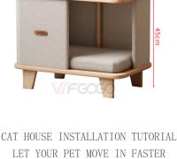 Marco de escalada para gatos, cama de tipo cerrado, torre de árbol, muebles DIY, casa, empalme, nido de gato, rascador, productos multicapa para mascotas - details 26