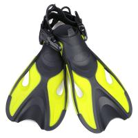 Aletas de esnórquel profesionales para adultos, zapatos de playa con hebilla ajustable, tacón abierto, antideslizantes, equipo de deportes acuáticos - details 10