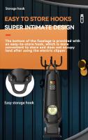 Kemei KM-2371 recortadora de barba y pelo, maquinilla de afeitar eléctrica para peluquero, máquina para cortar cabello con acabado recargable por Usb para hombres - details 4