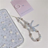 Colgante coreano con forma de estrella y perlas para teléfono, accesorios para iPhone, cordón Universal, joyería para niña, cuerda colgante - details 2