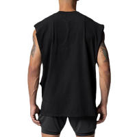 Men Bodybuilding Training Tank Top Gym Casual Sport Clothing Mesh Breathable Quick Dry Sleeveless Vest Fitness Workout Loose Top - details 11