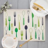 Mantel Individual para comida, Tapete de lino para mesa, vajilla para niños, mesa de comedor de dibujos animados, almohadillas de disco, posavasos, plato Napperon, Bar, Tapete de lugar, cocina - details 9