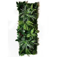 Paneles de Pared de Plástico y Hierba Artificial 40*120cm Ideal para Decoración de Fondo Verde de Hotel Uso Inside y Outside del Jardín - details 1