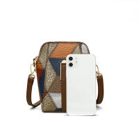 Bolso de Mujer de Cuero PU Bolso de Hombro de Múltiples Cremalleras Bolso Pequeño para Móvil de Piel de Vaca Suave Bolso Cruzado con Color Tejido - details 15