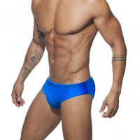 Jessborn pantalones cortos de natación para hombre, bañador profesional de color sólido brillante, a la moda, de cintura baja, para entrenamiento en la playa - details 6