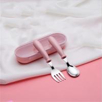 Juego de Cubiertos Pequeños de Acero Inoxidable 3 Piezas de Cuchara y Garfillo Portátil para Alimentación de Bebés Utensilios de Mesa para Niños - details 4