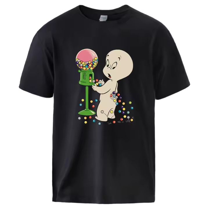 Camiseta con estampado de bolas de cristal de colores para hombre, Camiseta de algodón suave, ropa Vintage informal, camiseta creativa básica - 1