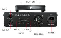 Proyector láser de escáner de línea de haz RGB de doble lente para discoteca, lámpara DMX512, adecuado para discoteca, DJ, fiesta, boda, bar, luz de escenario - details 3