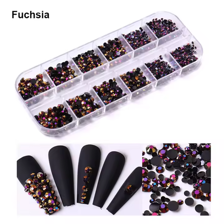 KADS-diamantes de imitación para uñas, decoración para manicura, diseño DIY - 1