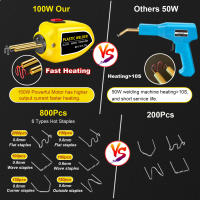 Máquina de Soldar de Plástico 100W Pistola de Soldadura de 200pcs Kit de Reparación de Parachoques de Coche Herramientas de Soldadura de Motores de China - details 0