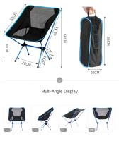 Sillas plegables para acampar, accesorios VIE ultra beach, playa, pesca, muebles plegables ligeros para exteriores - details 4