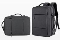 Mochila de viaje clásica para hombre, morral de negocios expandible con USB, bolsa de gran capacidad para ordenador portátil, impermeable, a la moda - details 11