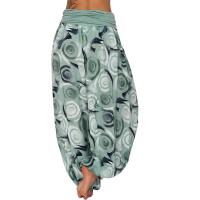 Pantalones sueltos para mujer Pantalones de pierna ancha con cintura Pantalones harén sueltos - details 11