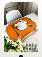 Mantel de Mesa Nórdico de Cuero Imitado Impermeable, Antideslizante, Aislante Térmico para Cocina y Comedor - details 9