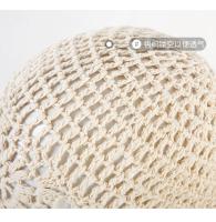 Popular hermosa mujer verano algodón crochet Slouchy Beanie sombrero hecho a mano recorte de punto verano Floral calavera gorra - details 8