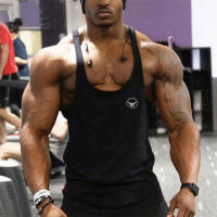 Fitness Clothing Bodybuilding Shirt Men Top for Fitness Sleeveless Sweatshirt Gym Sport T-shirt Thin Suspenders Breathable Vest - details 8