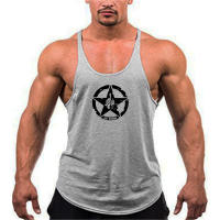 Muscleguys Mens Fitness Bodybuilding Graphic Design Y Back Summer Fashion Casual Bodybuilding Sleeveless Shirt - details 14