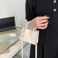 Mini bolso de mano de cuero PU para mujer, bandolera de hombro de Color sólido, bolso de compras con asa para teléfono, nueva moda - details 15