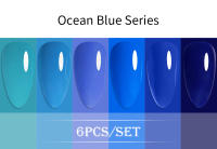 Esmalte de Uñas BOZLIN 6pcs/set 15ml Gel de Color Puro con Luz LED/UV Desvanecimiento de Manicura Sin Borrado Varnishes Lacquers - details 2